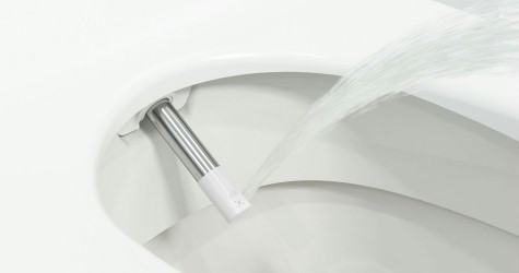 Geberit Aquaclean Sela un unico modulo incorpora Wc e bidet